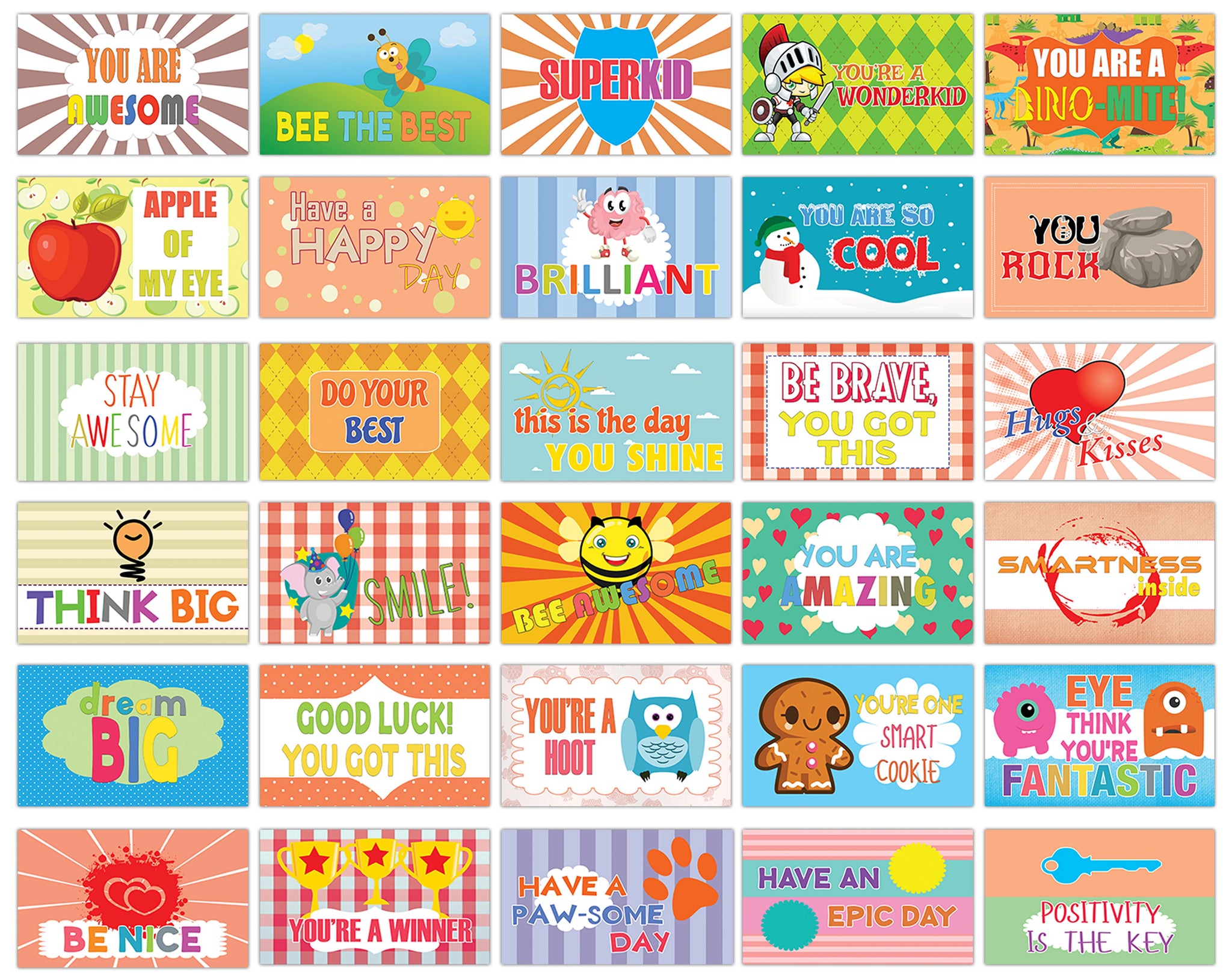 Creanoso Amazing Sayings Lunch Box Note Cards â€“ Inspiring Flashcards