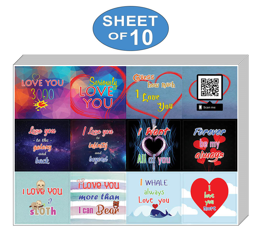 Creanoso Love You 3000 Stickers A Inspirational Sayings Romantic Sti