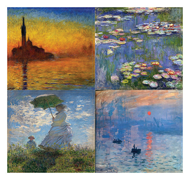 Creanoso Claude Monet Stickers (10 Sheets) - Famous Paintings Art - Wa