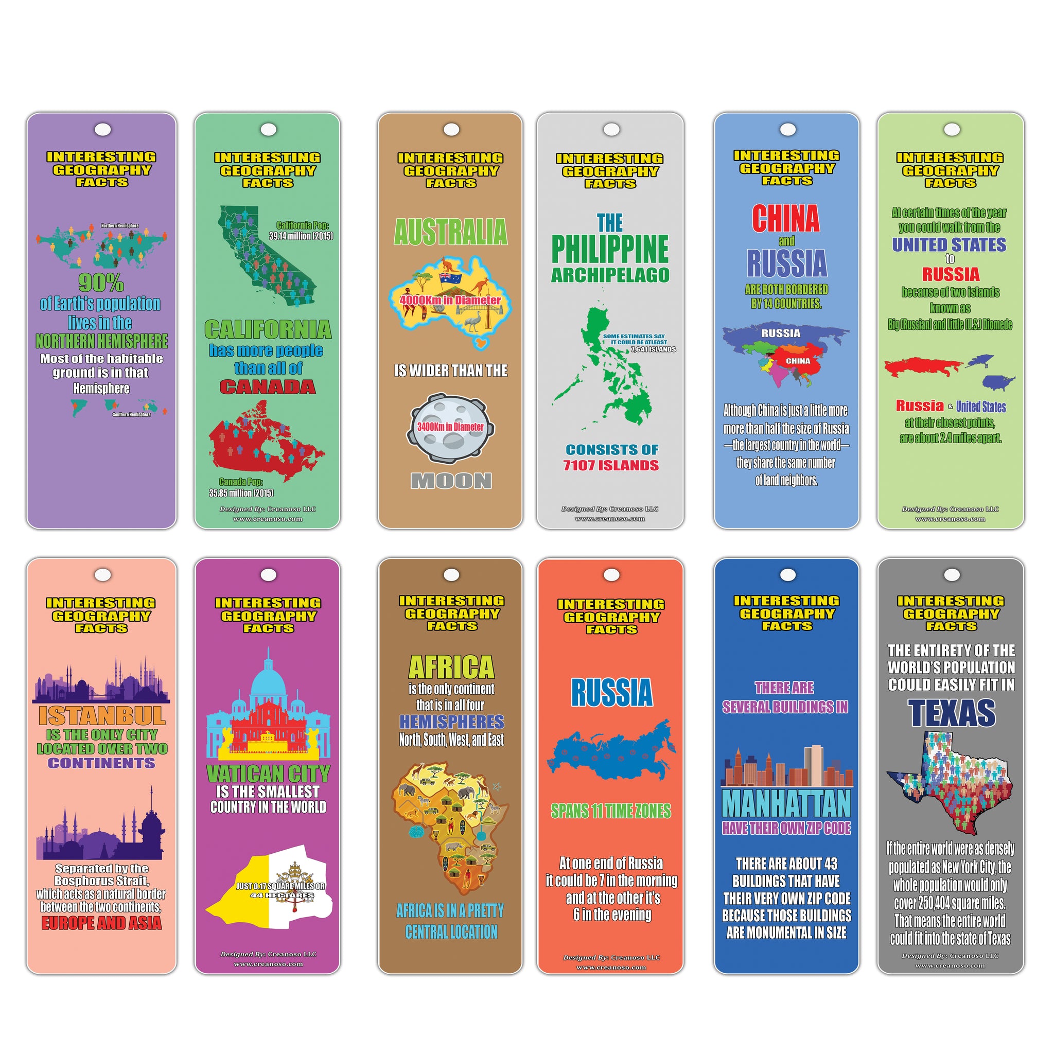 Creanoso Earth And Geographical Facts Bookmarks A A A œ Earth Land Wo