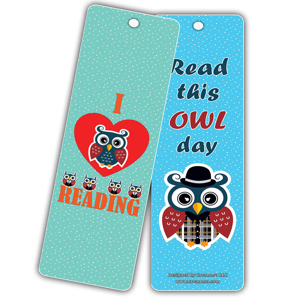 Creanoso Owl Reading Bookmarks Inspirational Book