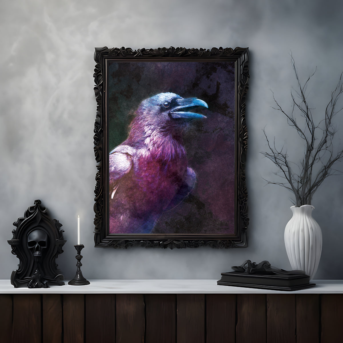 Gothic Oracle Raven Print