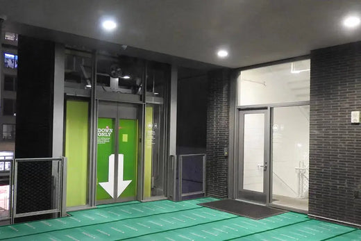 Floor Protection for Heavy Traffic Elevator Entrances