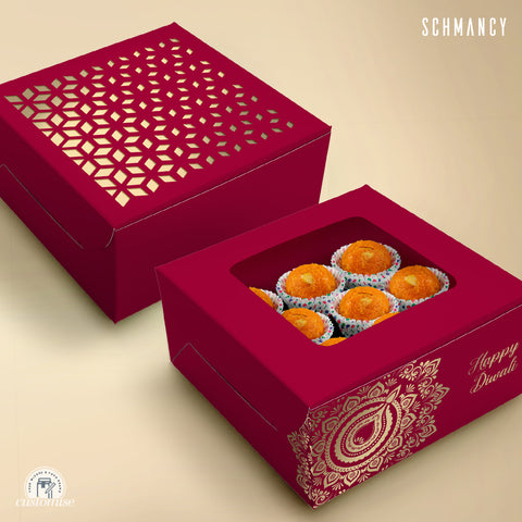 Empty Diwali sweet box