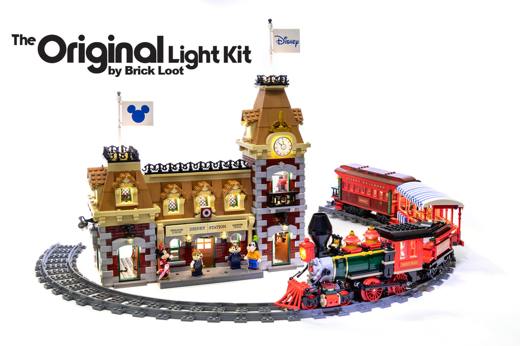 disney train station lego