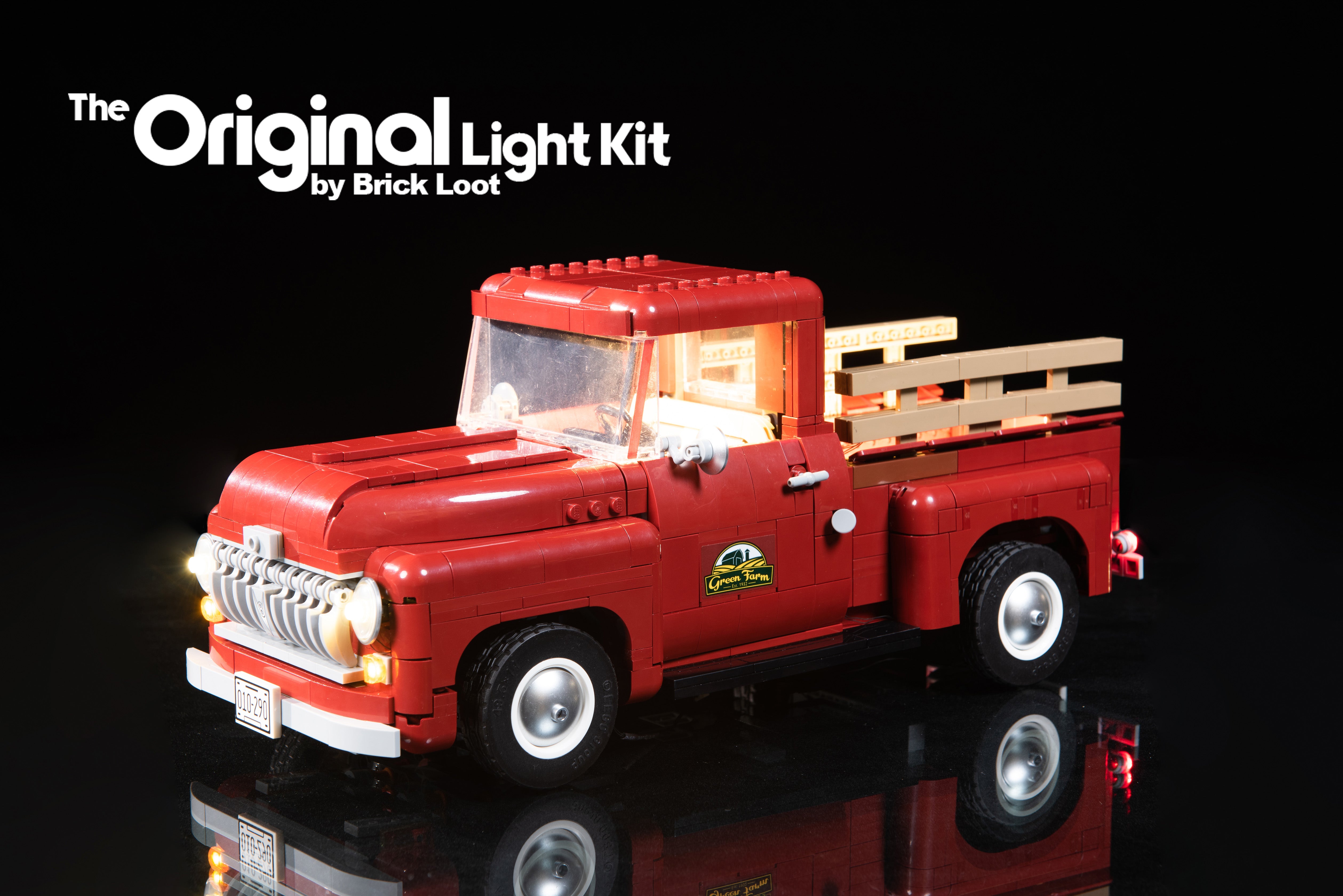 LED Lighting Kit for LEGO Pickup Truck 10290 Brick Loot