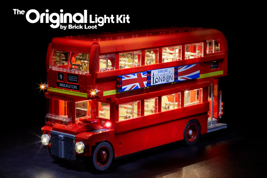 lego london bus led lights