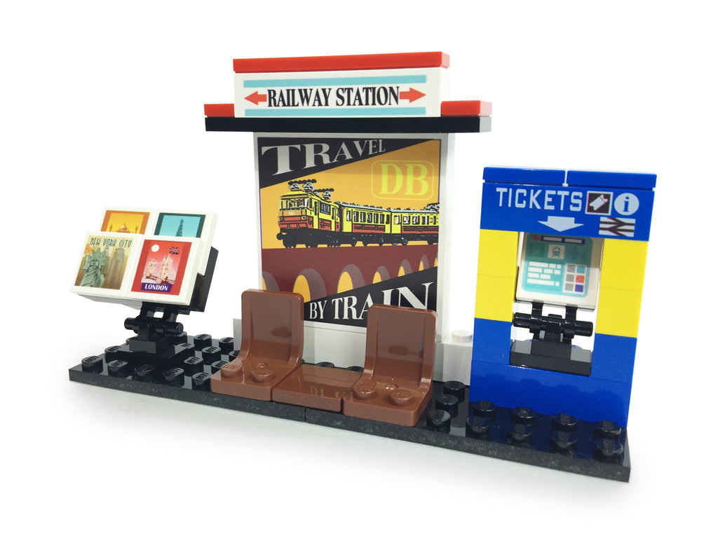 lego custom train station