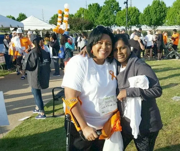 smartCRUTCH makes the grade for #TeamHappyFeet and Marie at Dallas Multiple S Sclerosis Walk