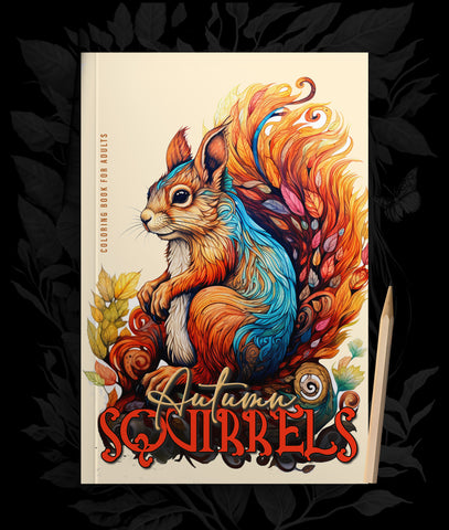 Autumn Forest Coloring Book for Adults Fall Coloring Book Enjoy Fall &  Autumn Forest Animals 8,5x8,5 56 Pp Softcover 