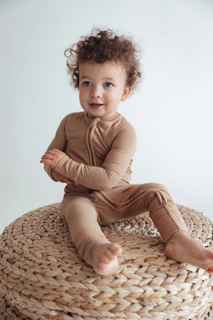 Ribbed Zip Romper - Urbanheer