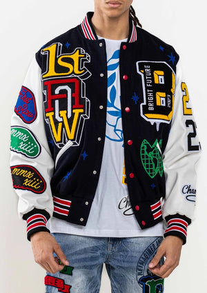 Bright Future Varsity Jacket - Urbanheer