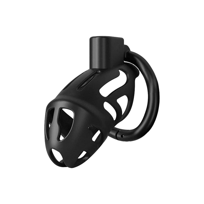 Luxury Black Plastic Chastity Cage Total Chastity 5470