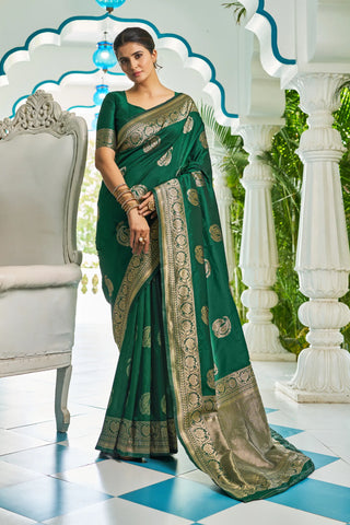 Green Paithani Soft Silk Premium Saree