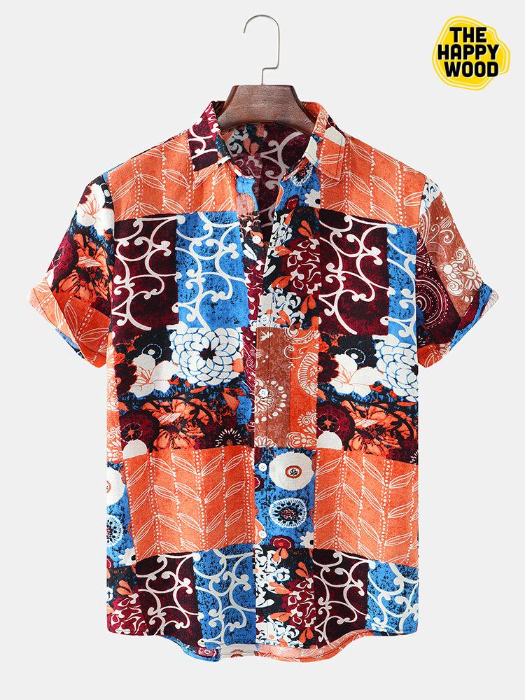 Thin & Breathable Cotton Floral Hawaiian Hawaii Shirt{Size}