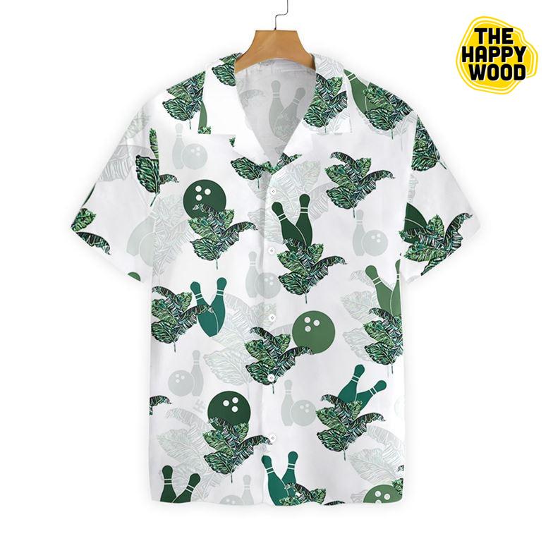 Tropical Bowling 3D Hawaiian Hawaii Shirt{Size}