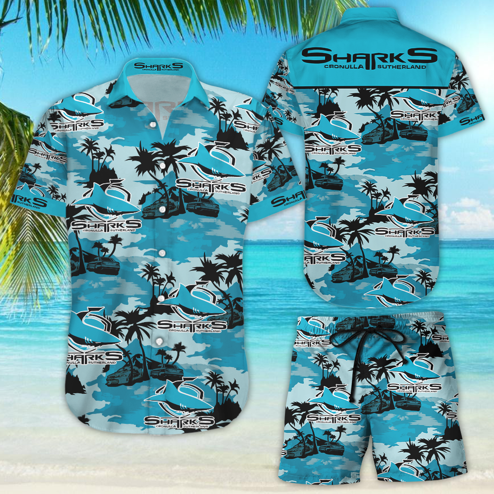 Sutherland Sharks Hawaiian Shirt{Size}