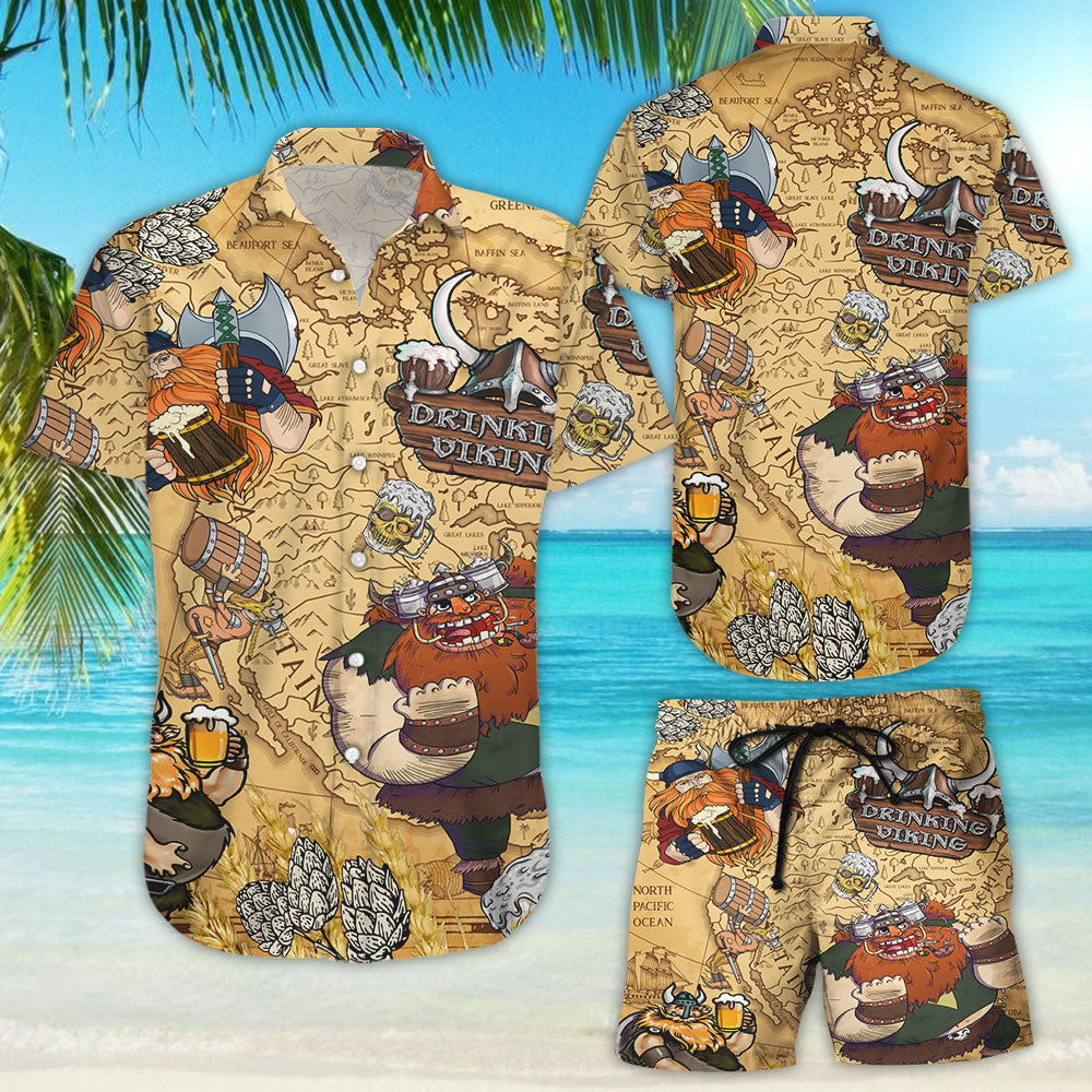 Vikings Beer Unisex Hawaiian Shirt{Size}