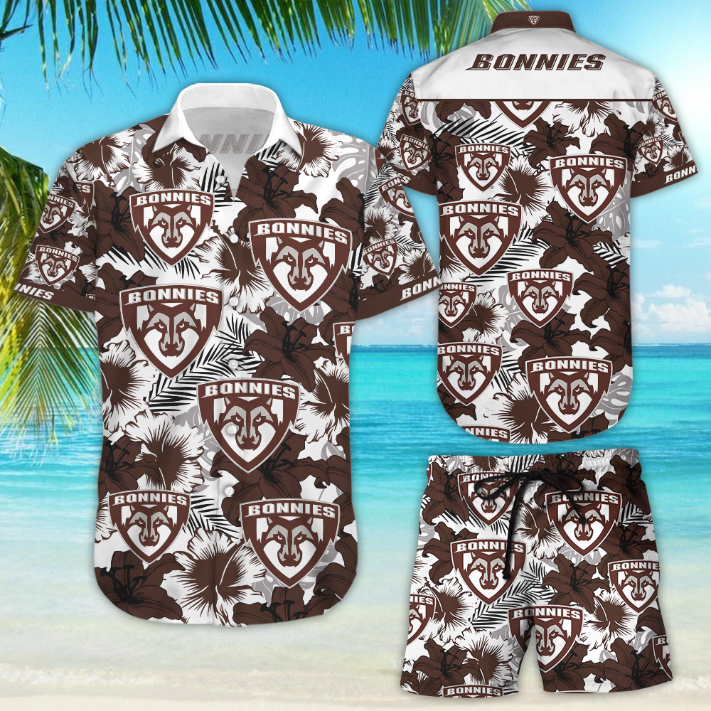 St Bonaventure Bonnies Hawaiian Shirt{Size}