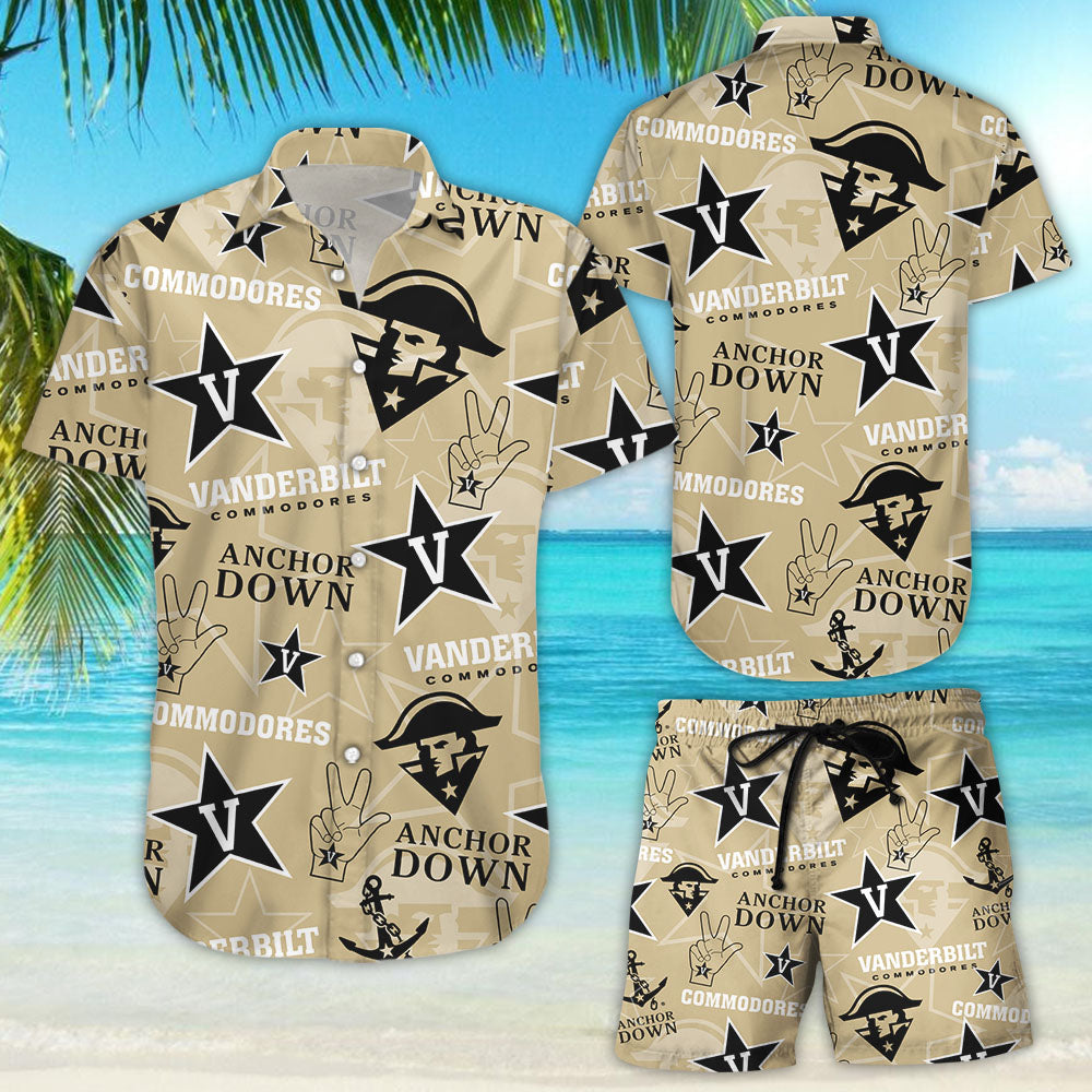 Vanderbilt Commodores Hawaiian Shirt â{Size}