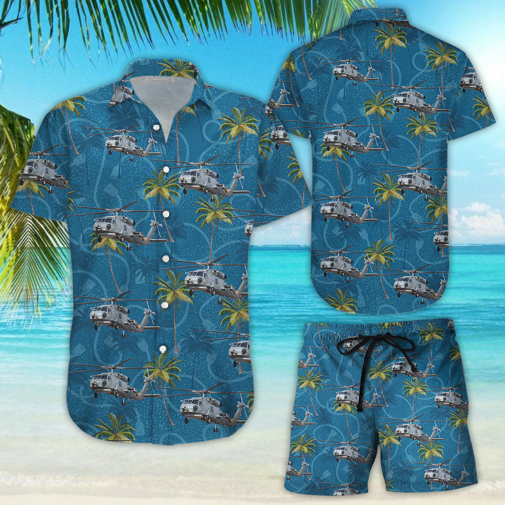 US Navy Sikorsky MH-60R Seahawk Hawaiian Shirt{Size}