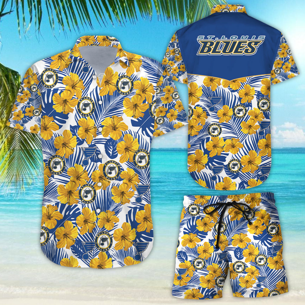 St. Louis Blues Hawaiian Shirt{Size}