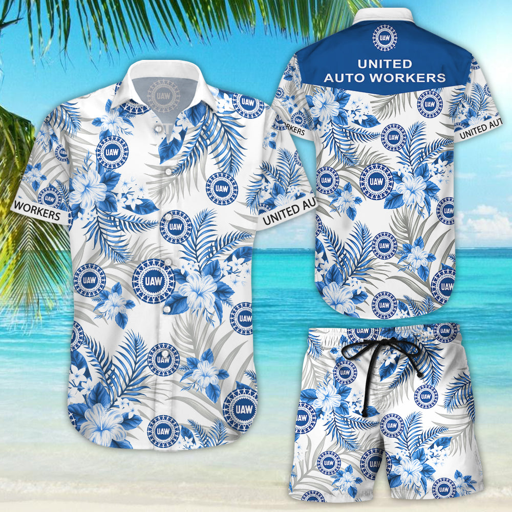 United auto workers UAW Hawaiian Shirt{Size}