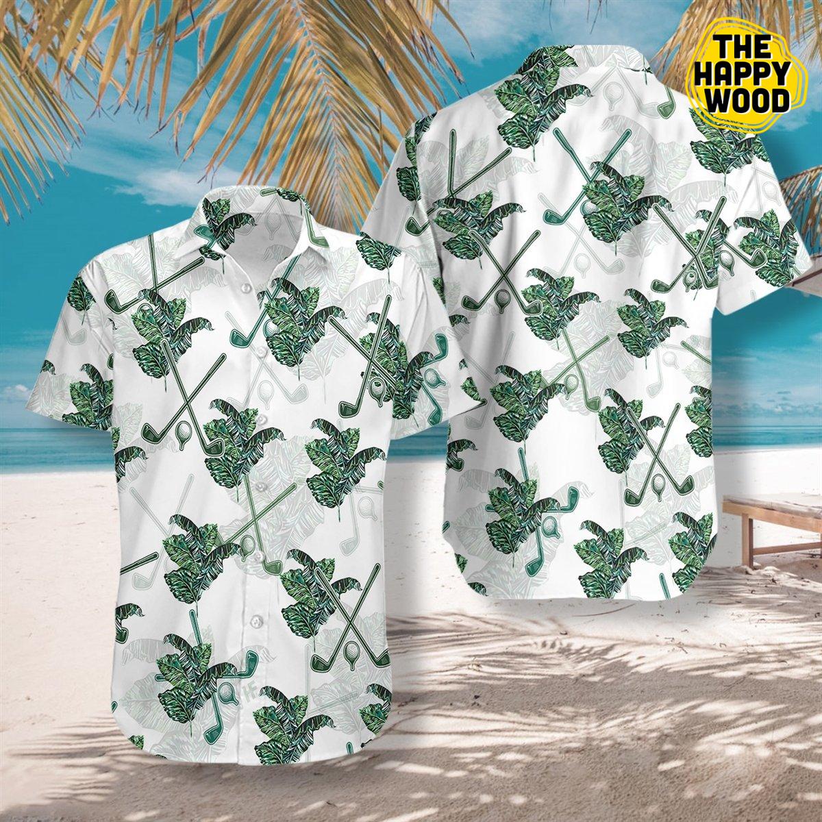 Tropical Golf 3D Hawaiian Hawaii Shirt{Size}