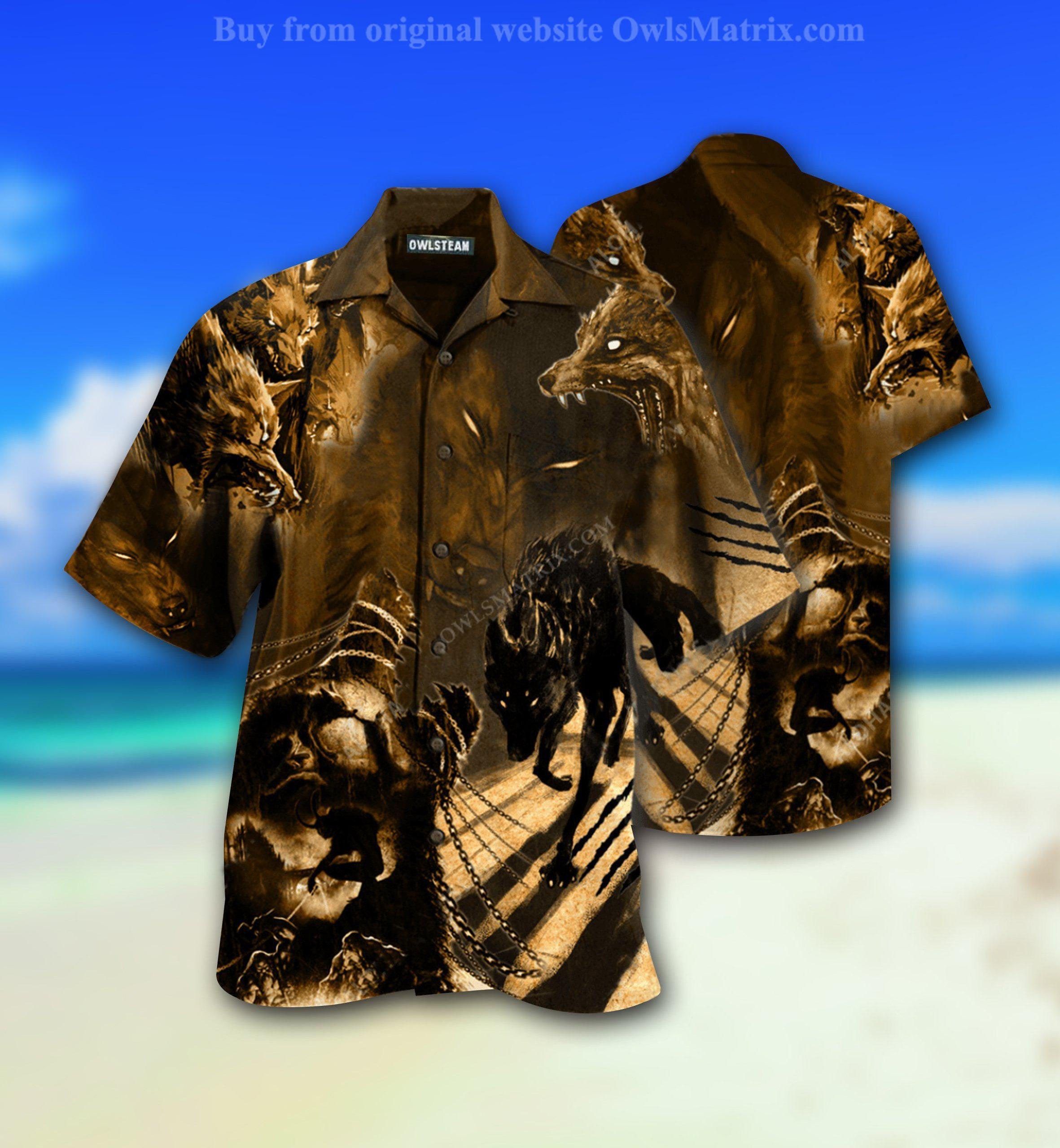 Wolf Darkness Scary Limited - Hawaiian Shirt{Size}