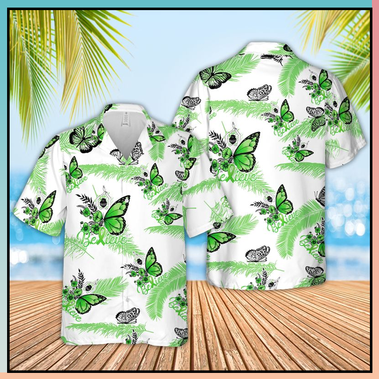 Women Mental Health Awareness Butterfly Believe Hawaiian Shirt â{Size}