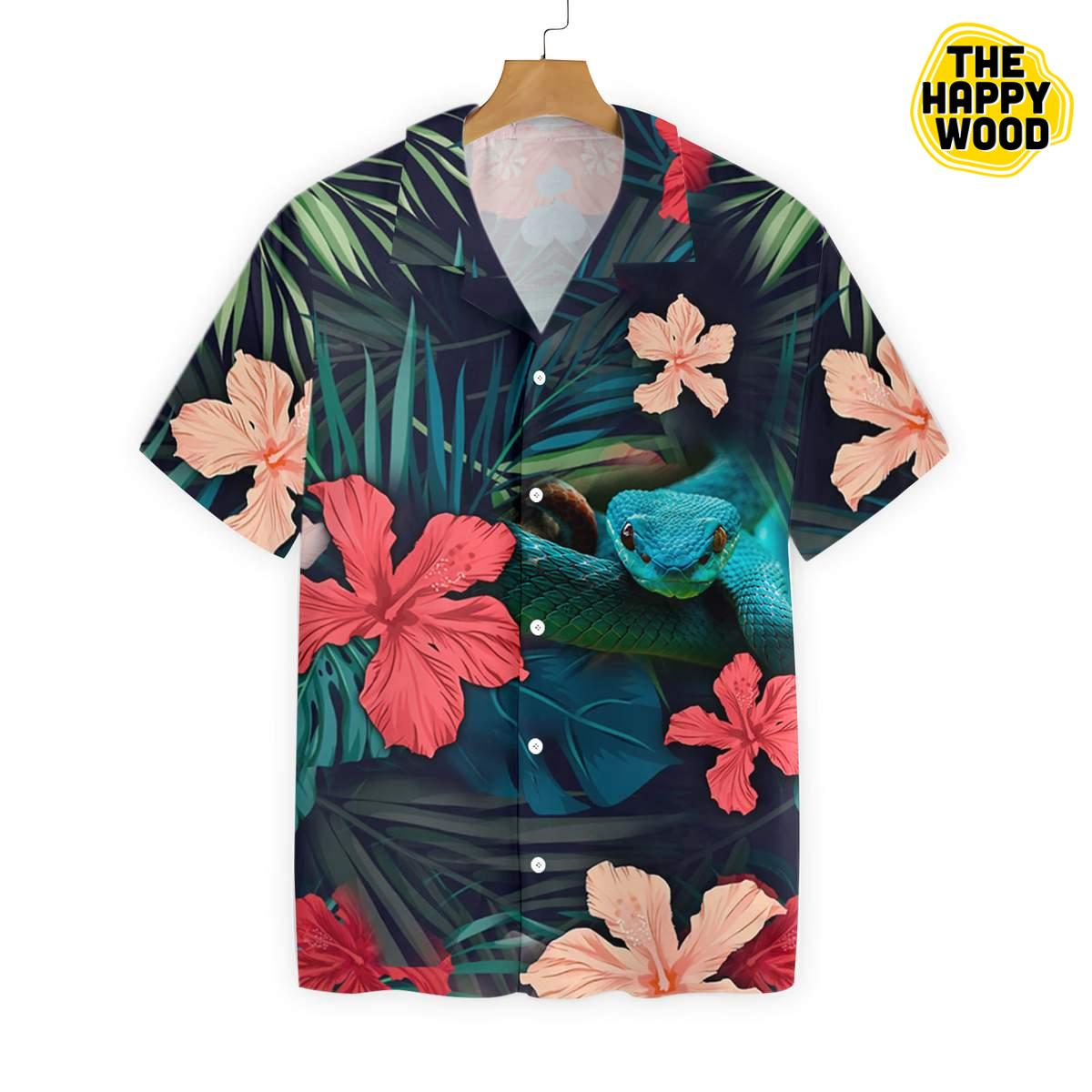 Tropical Snake Hawaiian Hawaii Shirt{Size}