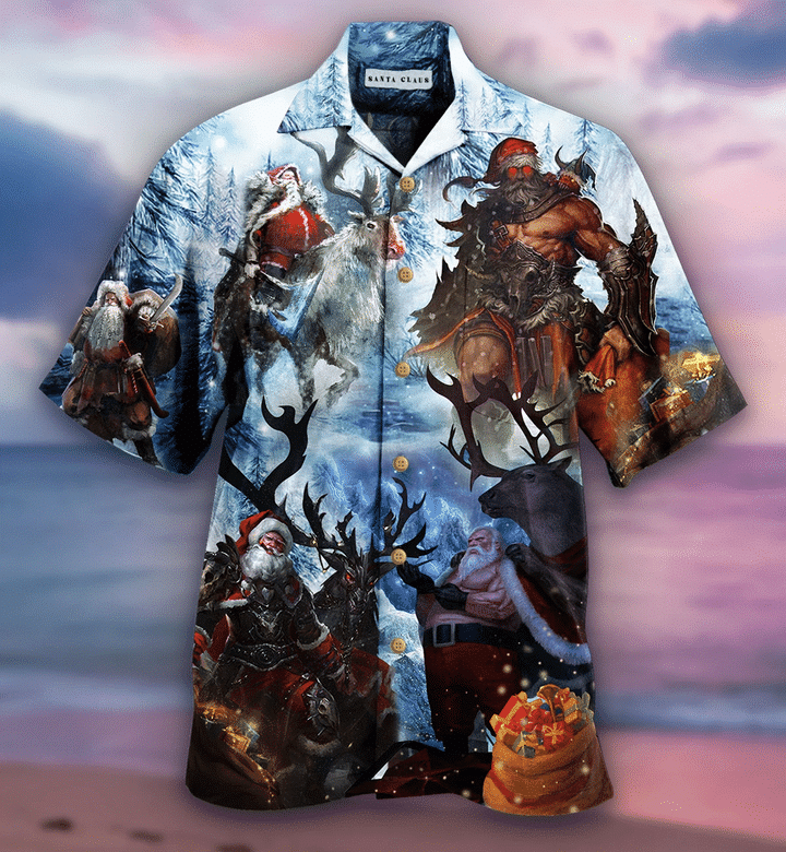 Stay Cool Santa Claus Hawaiian Shirt{Size}