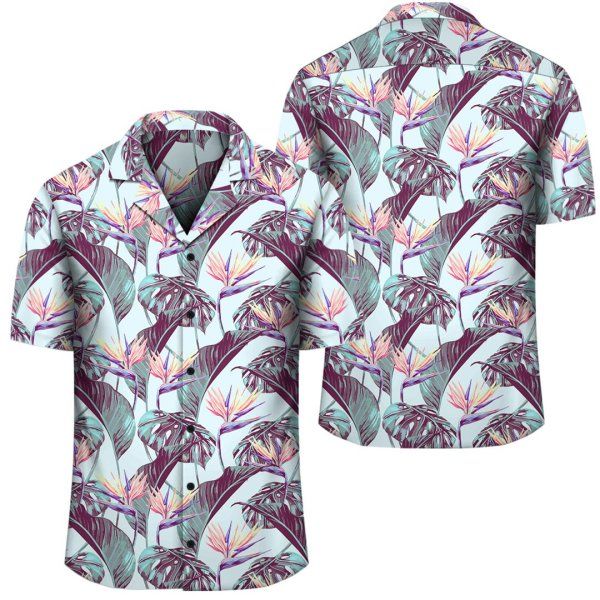 Tropical Monstera Leaf Hawaiian Shirt{Size}