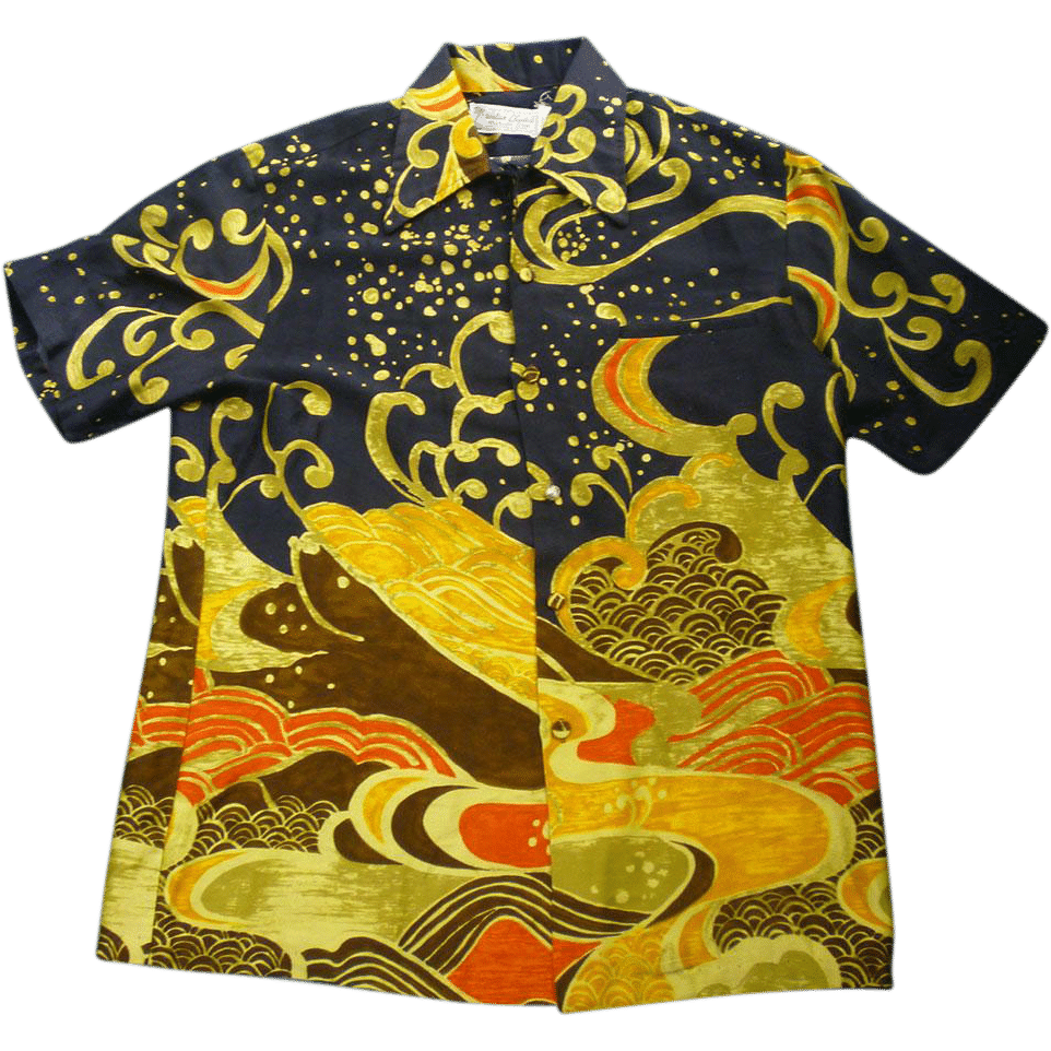 Waves Japanese Art Hawaiian Shirt{Size}