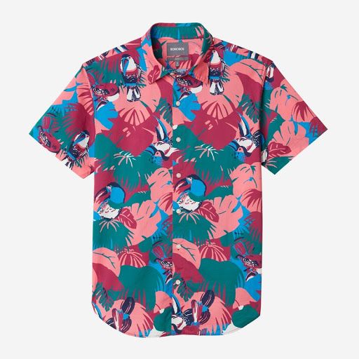 Tropical Parrots Hawaiian Shirt{Size}