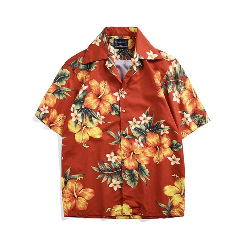 Tropical Floral Dance Hawaiian Shirt{Size}