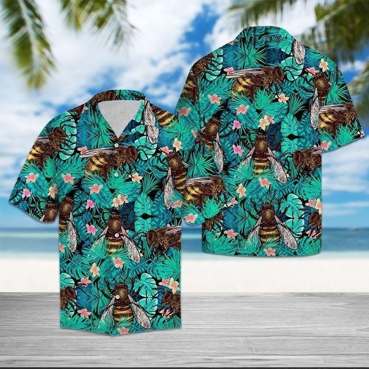 Shop Bee Tropical Hawaiian Shirt{Size}