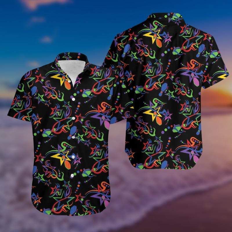 Shop Colorful Bowling Strike So Cute Unisex Hawaiian Aloha Shirts{Size}