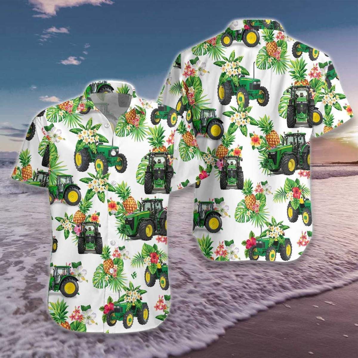 Shop Hawaiian Aloha Shirts Tractor Floral{Size}