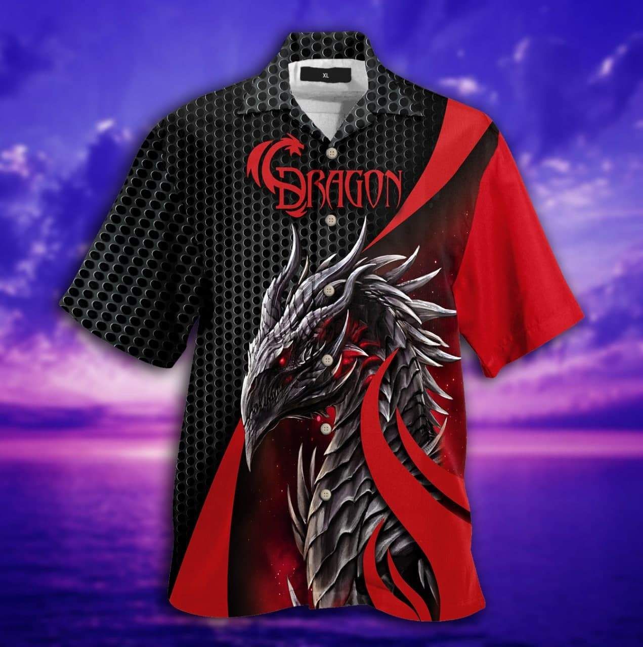 Shop Hawaiian Aloha Shirts Red Dragon{Size}