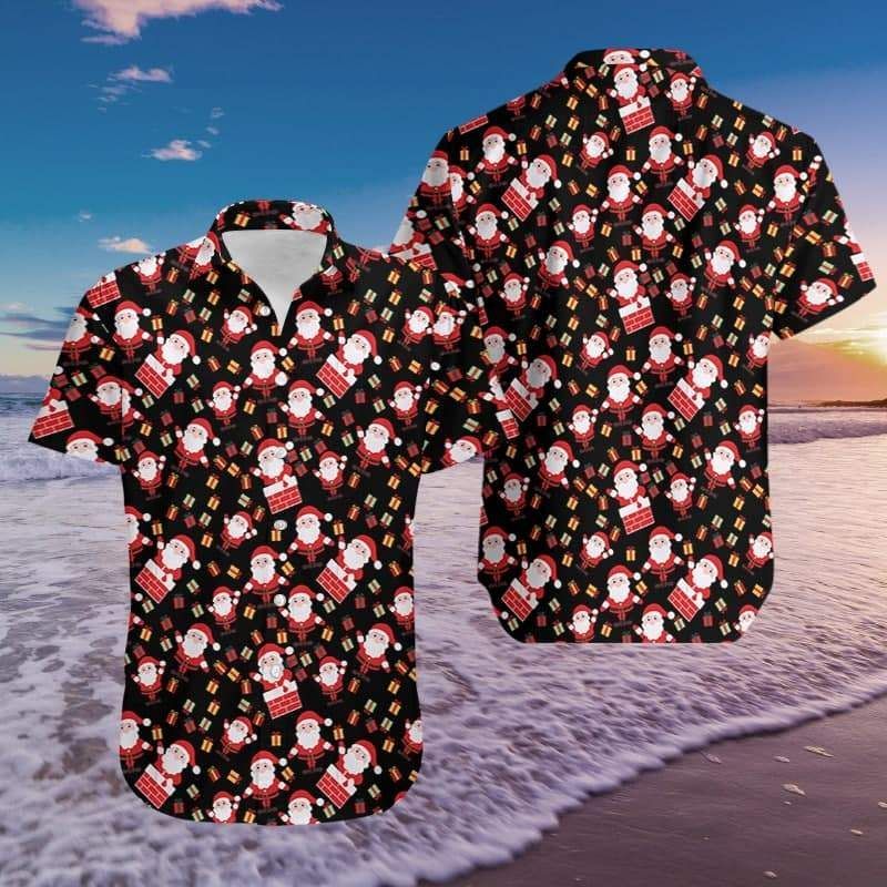 Shop Hawaiian Aloha Shirts Santa Claus Holiday Party Christmas{Size}