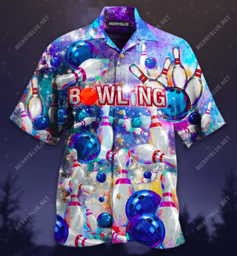 Shop Cool Blue This Is My Lucky Bowling Unisex Hawaiian Aloha Shirts{Size}