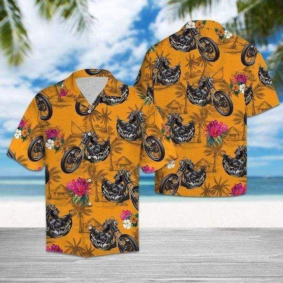 So Cool American Motorcycle Hawaiian Aloha Shirts{Size}