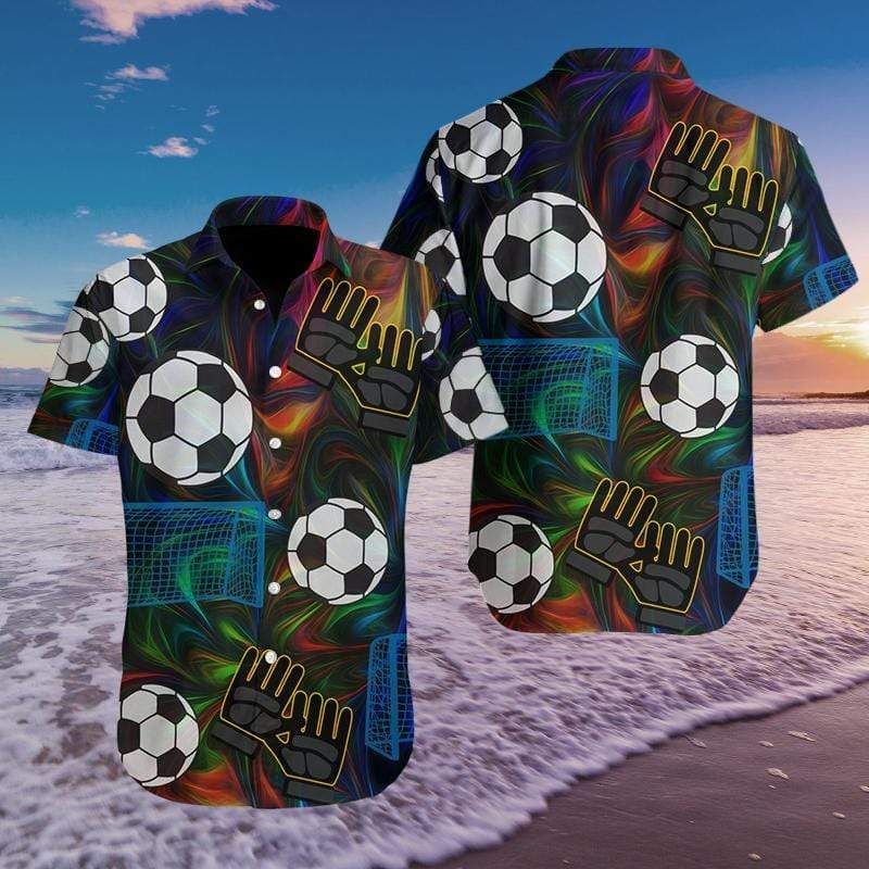 Shop Soccer Colorful Light Hawaiian Aloha Shirts{Size}