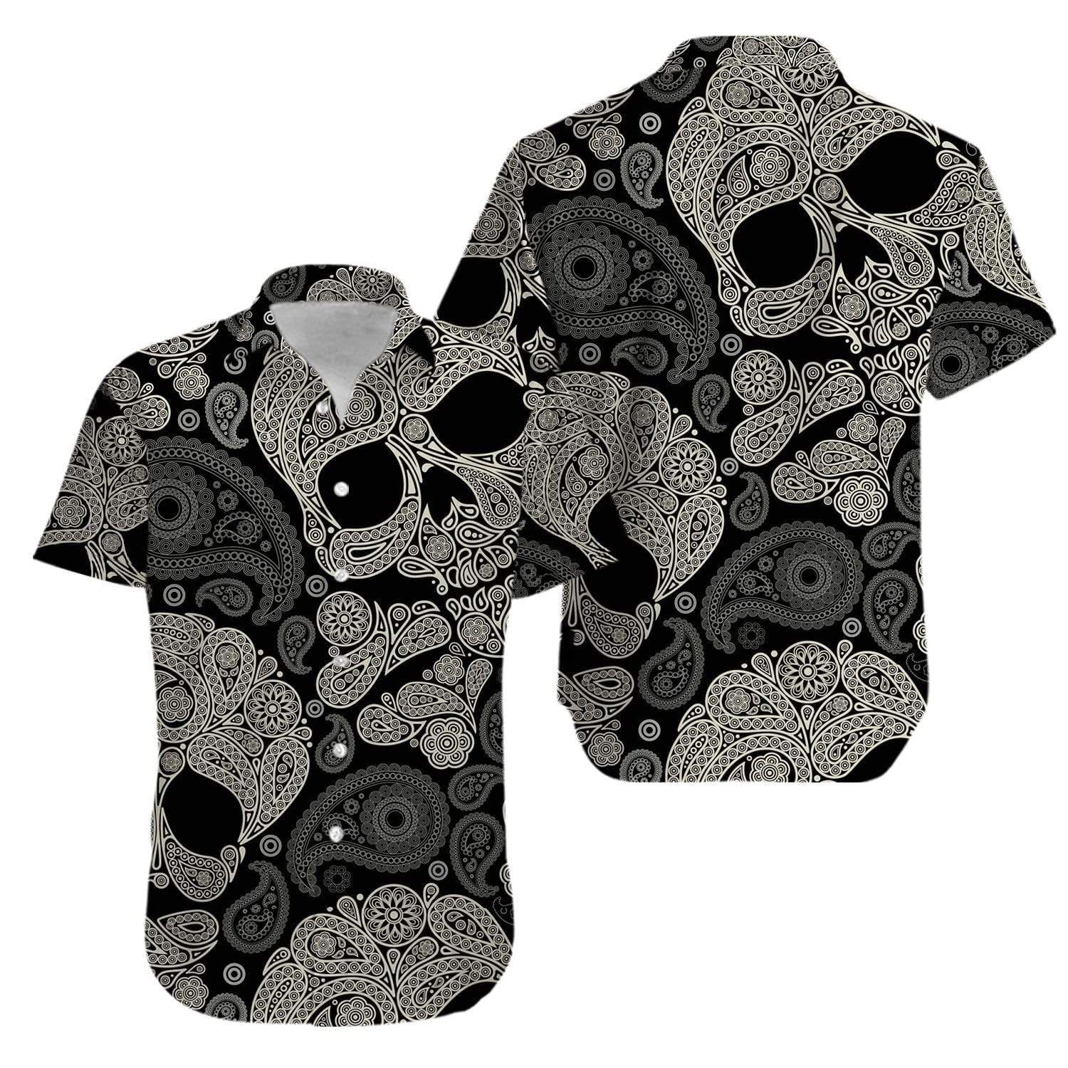 Skull Mandala Hawaiian Aloha Shirts V{Size}