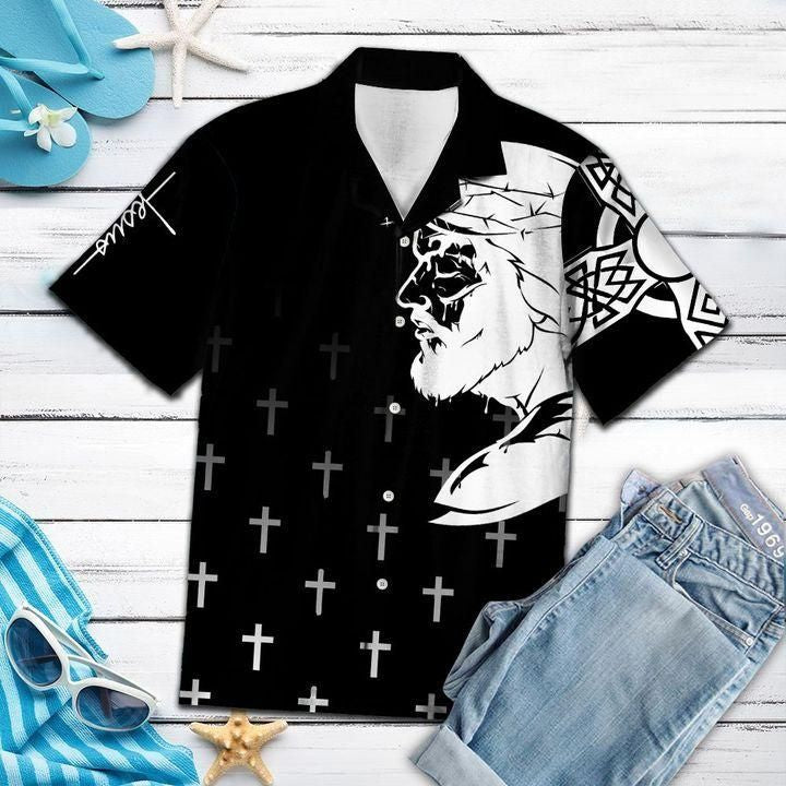 Shop Black Hawaiian Shirt{Size}