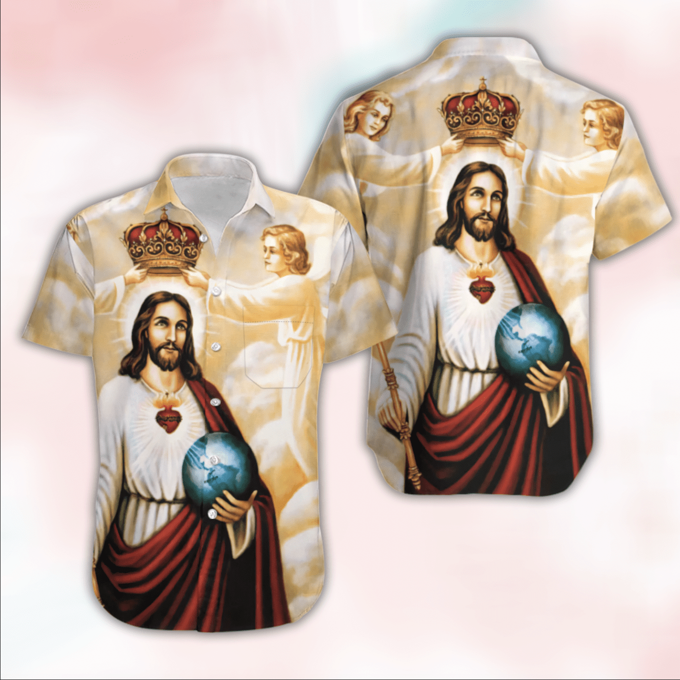 Shop Happy Easter Sunday Jesus He Is Risen Hallelujah Hawaiian Aloha Shirts Dh{Size}