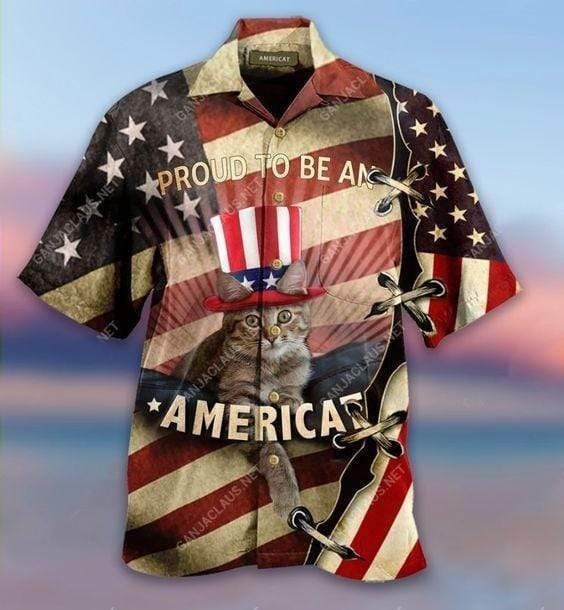 Shop Hawaiian Aloha Shirts Proud To Be An Americat{Size}