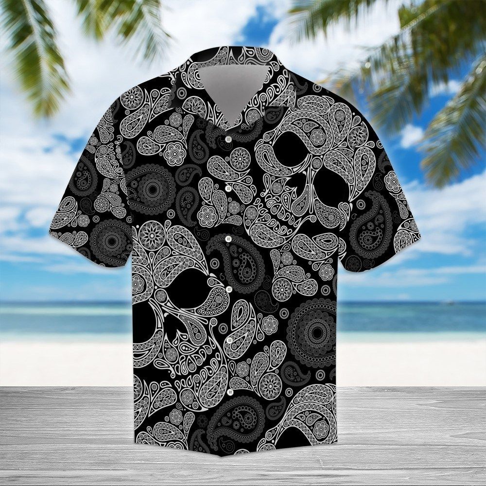 Skull Skull Pattern Hawaiian Shirt{Size}