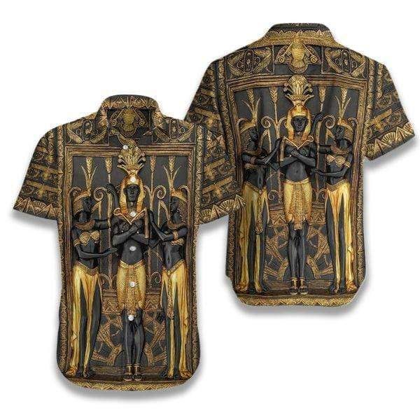 Shop Ancient Egypt Pharaoh Hawaiian Aloha Shirts{Size}